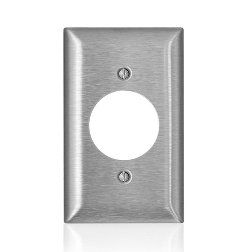 Leviton Stainless Steel C-Series 302-304 1-Gang Standard 1.6 Inch Open Wall Plate (SS721-40)