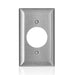 Leviton Stainless Steel C-Series 302-304 1-Gang Standard 1.6 Inch Open Wall Plate (SS721-40)