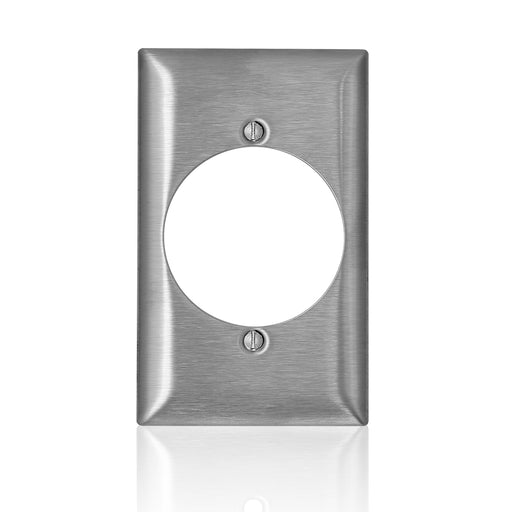 Leviton Stainless Steel C-Series 302/304 1-Gang Standard 2.15 Inch Opening Wall Plate (SS723-40)