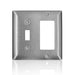 Leviton Stainless Steel C-Series 420 2-Gang Standard 1-Toggle 1-Decora Wall Plate (SL126)