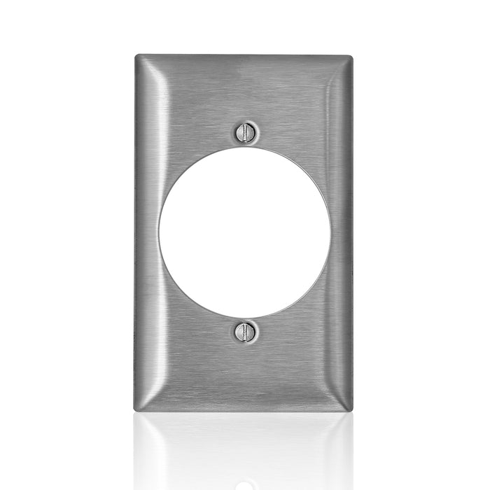 Leviton Stainless Steel C-Series 430 1-Gang Standard 2.15 Inch Opening Wall Plate (SL723)