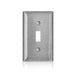 Leviton Stainless Steel C-Series 430 1-Gang Standard Toggle Switch Wall Plate (SL1)