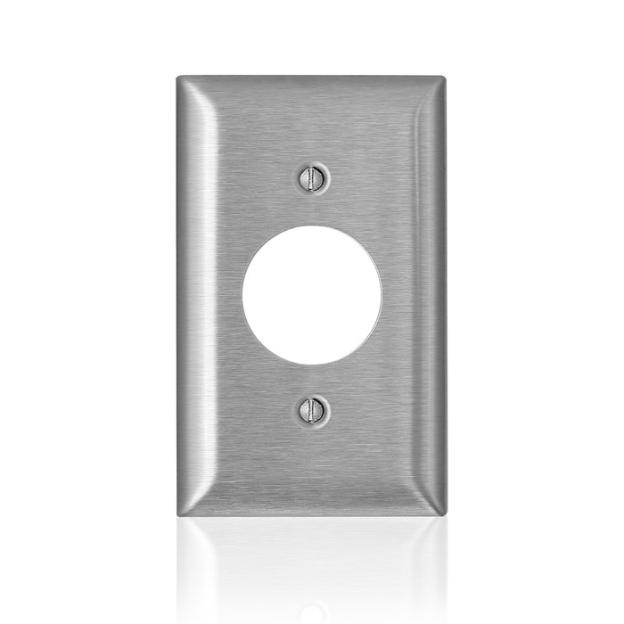 Leviton Stainless Steel C-Series 430 1-Gang Standard 1.406 Inch Open Wall Plate (SL7)