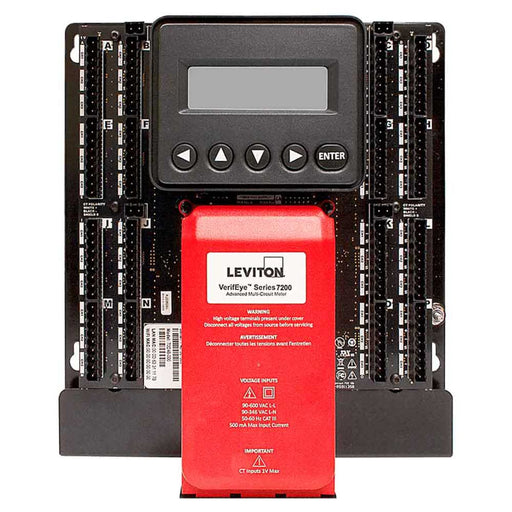 Leviton Submeter Embedded Branch Circuit Monitor 48 Inputs LCD Display No Enclosure (72D48)