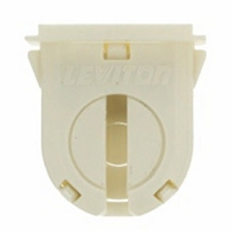 Leviton Fluorescent Lamp Holder Dedicated T8 16MM Lamp Center Small Bi-Pin Shunted Turn Type With Lamp Lock 600W-600V UL CSA (23662-OSL)