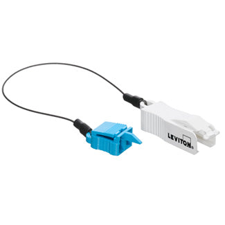 Leviton Extraction Tool White With Dust--Use With Secure Keyed LC Duplex Patch Cords And Port Protection Plug Of Like Keyed Color (ETRTN-WTL)