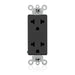 Leviton Decora Plus Duplex Receptacle Outlet Straight Blade And Europlug Commercial Spec Grade Smooth Face 15 Amp 125/250V (5825-E)