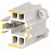Leviton GX24q-4 Base 42W 4-Pin 10mm Compact Fluorescent Lamp Holder Vertical Bottom Screw-Down Yellow Color Code Quick-Connect 18 AWG (26725-414)
