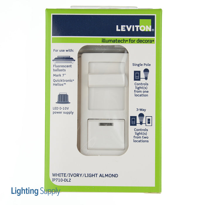 Leviton White-Ivory-Light Almond Slide Dimming 0-10V Sp-3W 1200Va 120V (IP710-DLZ)