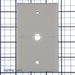 Leviton 1-Gang .625 Inch Hole Device Telephone/Cable Wall Plate Sectional Thermoplastic Nylon Box Mount Horizontal Split Plate White (N751-W)