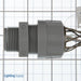 Leviton 3/4 Inch Straight Male Nylon Body Nylon Cord Sealing Strain-Relief .562 .687 Cord Range (L7556)