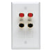 Leviton Multi-Room Installation Wall Plate Two Gold-Plated Spring Retainers Two QuickPort Openings (AEMRK)