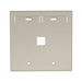 Leviton Dual-Gang QuickPort Wall Plate With ID Windows 1-Port Ivory (42080-1IP)