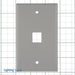 Leviton 1-Gang QuickPort Wall Plate 1-Port Gray (41080-1GP)