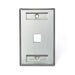 Leviton Stainless Steel QuickPort Wall Plate 1-Gang 1-Port With Designation Windows (43080-1L1)