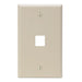 Leviton 1-Gang QuickPort Wall Plate 1-Port Ivory (41080-1IP)