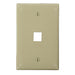 Leviton Midsize 1-Gang QuickPort Wall Plate 1-Port Ivory (41091-1IN)