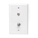 Leviton Standard Telephone Wall Jack 6-Position 6-Conducts X F Screw Terminals White (40258-W)