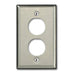 Leviton 1-Gang Stainless Steel DuraPort Industrial Wall Plate 2-Port (D6710-1S2)