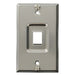 Leviton Recessed Stainless Steel QuickPort Telephone Wall Plate (4108W-1SP)