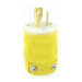 Leviton Yellow Dustguard Plug 2-Pole 3-Wire L5-15P 15A 125V (2447)