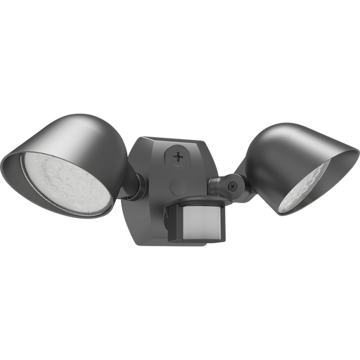 RAB LED Floodlight Wattage/CCT Selectable 16W/10W/8W/5W/3W 2700K/3000K/3500K/4000K/5000K 120V 0-10V Dimming Knuckle Arm Mount SMS500 Motion Sensor Bronze (LF17X2/SMS)