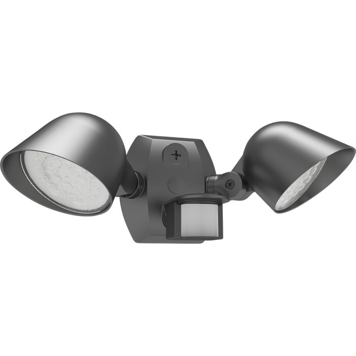RAB LED Floodlight Wattage/CCT Selectable 16W/10W/8W/5W/3W 2700K/3000K/3500K/4000K/5000K 120V 0-10V Dimming Knuckle Arm Mount SMS500 Motion Sensor Bronze (LF17X2/SMS)