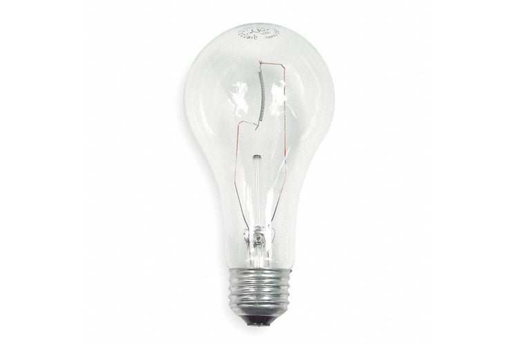 GE 200A/CL-1 120 200W A21 Incandescent Lamp 120V 2900K Dimmable 100 CRI 2-Pack Priced Per Each (16069)