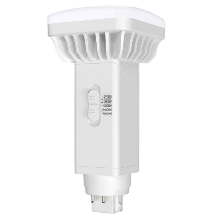 Light Efficient Design 16W 4-Pin Type A+B LED PL Retrofit G24q Base Horizontal/Vertical Design FlexColor 2700K/3000K/3500K/4000K/5000K 120-277V (LED-7328-FC-G2)