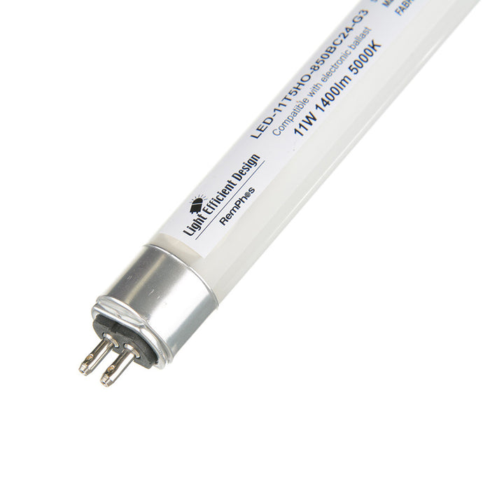 Light Efficient Design 2 Foot 11W T5 Ballast Compatible 5000K (LED-11T5HO-850BC24-G3)