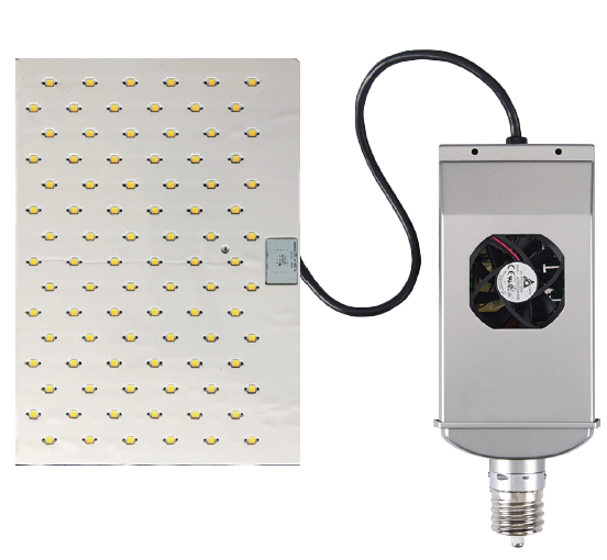 Light Efficient Design 320W Shoe Box/Wall Pack Retrofit Lamp Replaces Up To 1000W HID EX39 Base 5000K Dimmable 277-480V 80 CRI (LED-8091M50D-HV)