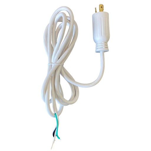 Litetronics 15A 120V L5-15P 3-Wires 8 Foot White Cord (LHBAC01)