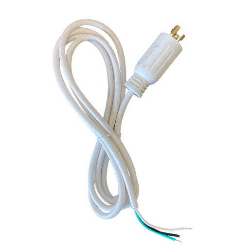 Litetronics 15A 277V L7-15P 3-Wires 8 Foot White Cord (LHBAC03)