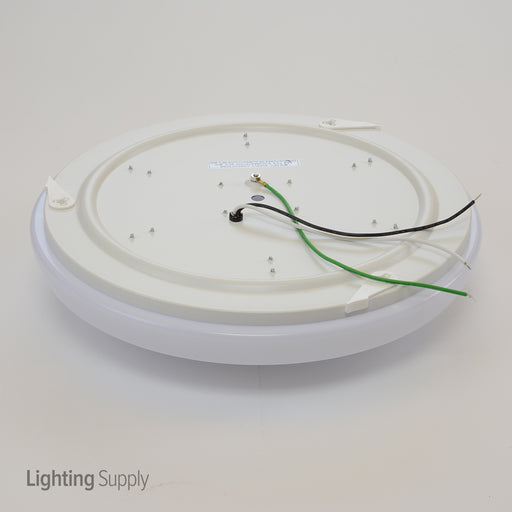 Lithonia 24W 14 Inch LED Low Profile Round Flush Mount With White Acrylic Diffuser 4000K 120V 80 CRI 1600Lm Fixture  (FMLRL 14 20840 M4)