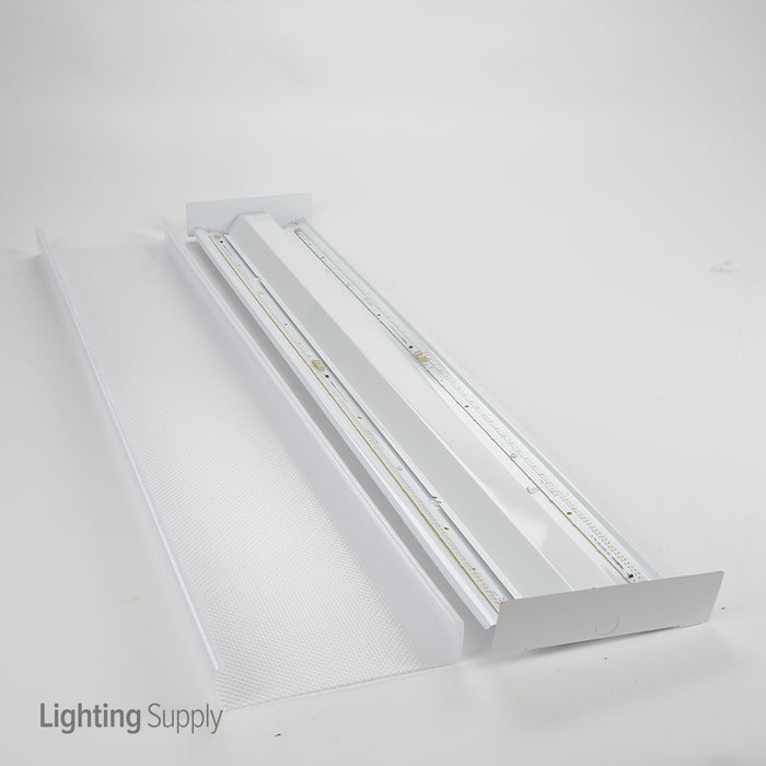 Lithonia 32W 48 Inch LED Square Basket Wraparound Fixture 4000K 120-277V 82 CRI 3994Lm (SBL4 LP840)