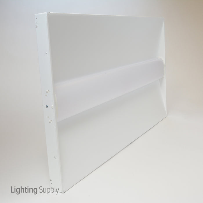Lithonia 34W LED 0-12V Dimmable 2X4 Curved Linear Prism Diffuser Low Profile Volumetric Recessed Troffer 4000K 120-277V 82 CRI 4032Lm Fixture  (2BLT4 40L ADP LP840)