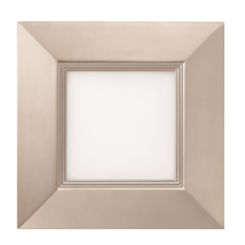 Lithonia 4 Inch Wafer-Thin LED Downlight Square Baffle LED 2700K Brushed Nickel (WF4 Square B LED 2700K BN M6)