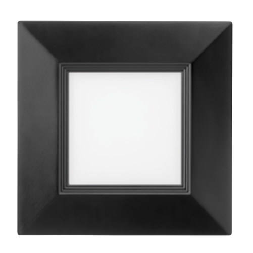 Lithonia 4 Inch Wafer-Thin LED Downlight Square Baffle LED 4000K Matte Black (WF4 Square B LED 4000K MB M6)