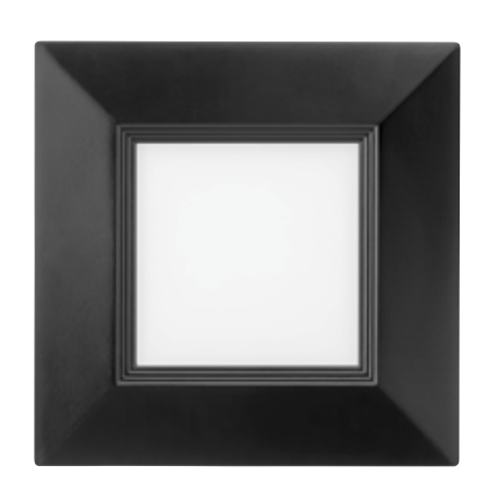 Lithonia 6 Inch Wafer-Thin LED Downlight Square Baffle LED 3000K Matte Black (WF6 Square B LED 3000K MB M6)