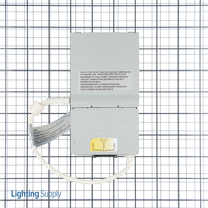 Lithonia 6 Inch Wafer-Thin LED Downlight Square Baffle LED Color Selectable 3000K/4000K/500K Brushed Nickel  (WF6 SQ B LED 30K40K50K 90CRI BN M6)