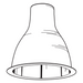 Lithonia 8 Inch Open Clear Semi-Specular Reflector 1-Lamp (8O2AZ U)