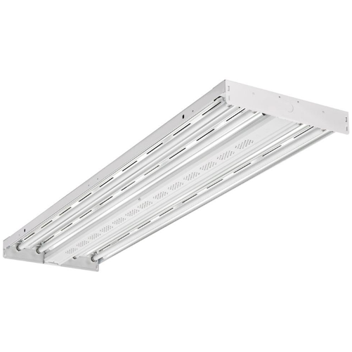 Lithonia Contractor Select Fluorescent High Bay T5HO Four Lamps Wide Distribution 347V-480V 600V SO White Cord No Plug (IBZT5 4 WD HVOLT CS93W)