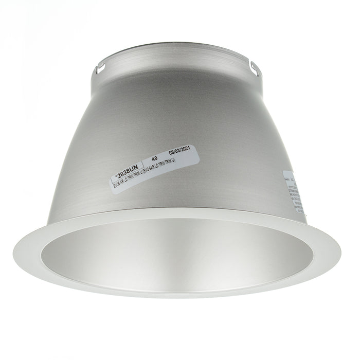 Lithonia EVO LED Downlight 6 Inch Clear Matte-Diffuse White Flange (EVO 6AR LD TRW Trim U)