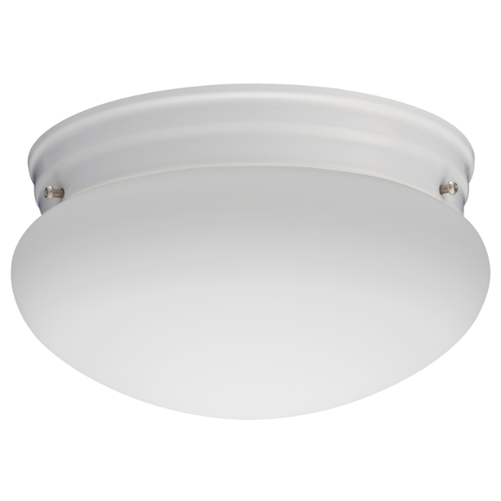 Lithonia LED Mushroom Flush Mount 9 Inch 80 CRI 3000K White Finish (FMMUSL 9 14830 WH M4)