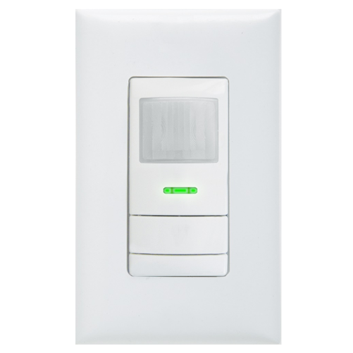 Lithonia nLight Wall Switch Sensor Dual Technology Low Voltage Occupancy Controlled Dimming Without Dimming Output White (NWSX PDT LV DX WH)