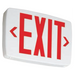 Lithonia Quantum LED Thermoplastic Exit Stencil Face Single With Extra Faceplate And Color Panel For Field Conversion To Double Face Red(LQM S 3 R 120/277 EL N)