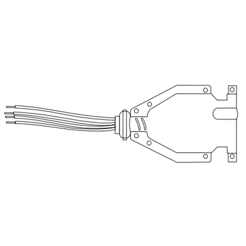 Lithonia Quickflex Converter 120V 12 AWG 2 Conductor And 1 Ground 5 Foot (QC120 12/2G05 M10)