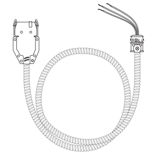 Lithonia Quickflex Drop-Cable 120V 12 AWG 2 Conductor And 1 Ground 5 Foot (QD120 12/2G05 M10)