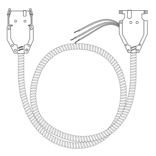 Lithonia Quickflex Fixture Cable 120V 12 AWG 2 Conductor And 1 Ground 11 Foot (QFC120 12/2G11 M10)