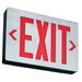 Lithonia Signature Die-Cast Aluminum Exits With LED Lamps Stencil Face Double Face Red (LE 2 R)